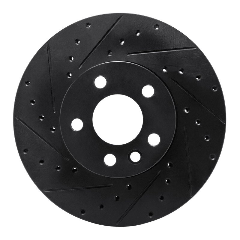 Volkswagen EuroVan Brake Rotor (1) - Front Left - R1 Concepts - Drilled & Slotted - Black - `01-`03 Volkswagen EuroVan Brake Rotor (1) - Front Left - R1 Concepts - Drilled & Slotted - Black - `01-`03